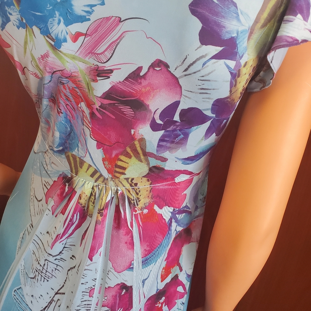 Apt. 9 Floral and Butterfly Printed Summer Dress - Picture 11 of 13
